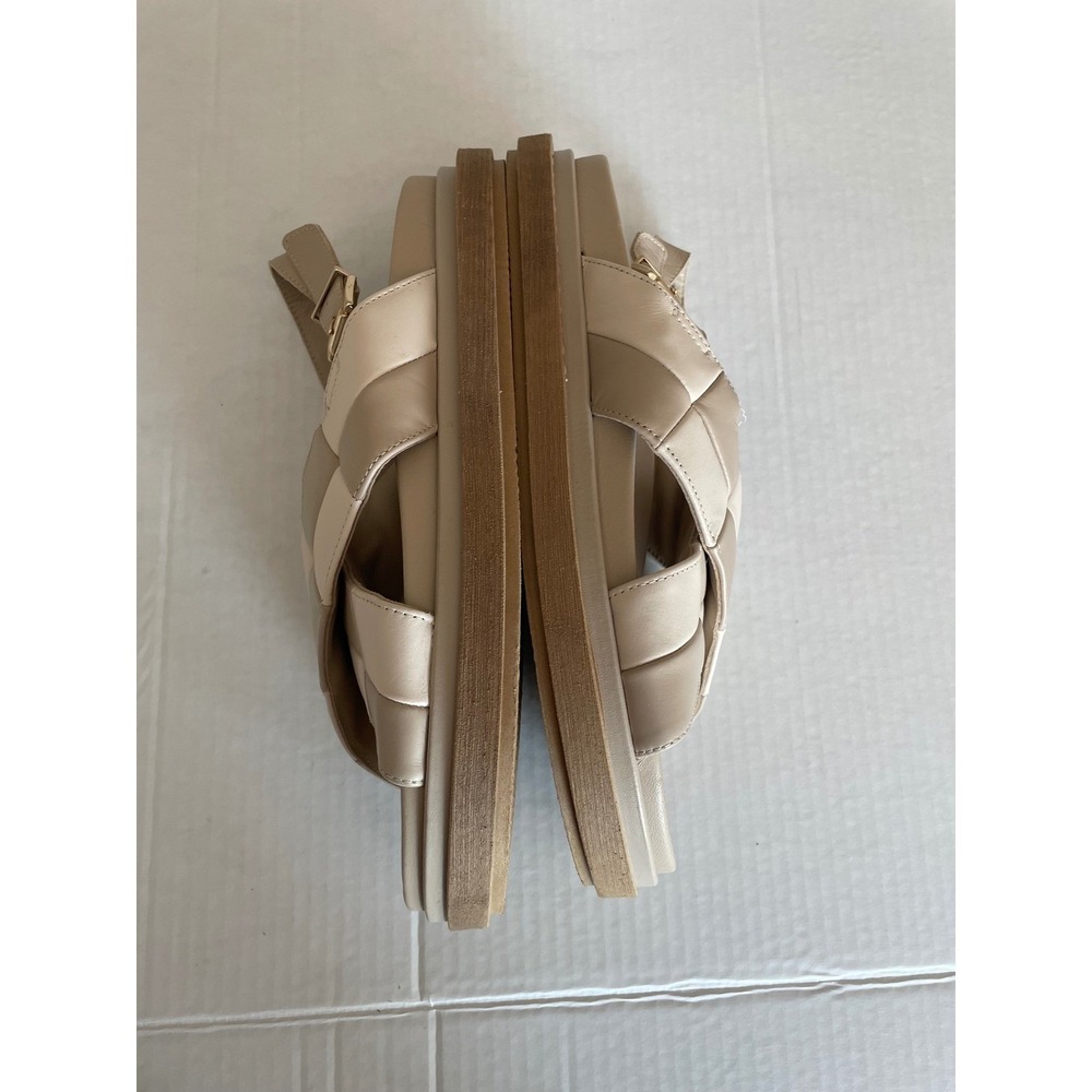 Alohas Marshmallow Scacchi Sandal Leather Quilted Platform 41/Women US 10/10.5 - Picture 4 of 9